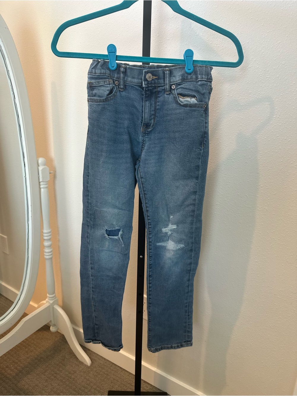 Old Navy Kids Blue Distressed Slim Jeans